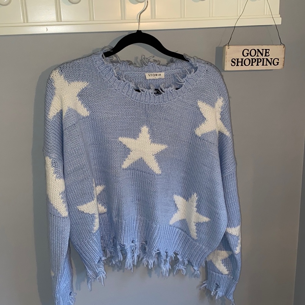 NWOT Blue Star Sweater